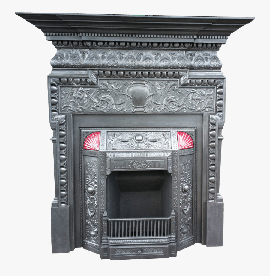 Victorian Fireplace Transparent Background - Iron Fireplace Transparent Png, Transparent Clipart