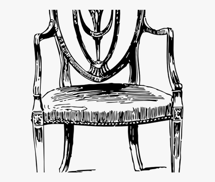 Furniture Antique Chair Clip Art At Clkercom Vector - Old Chair Drawing, Transparent Clipart
