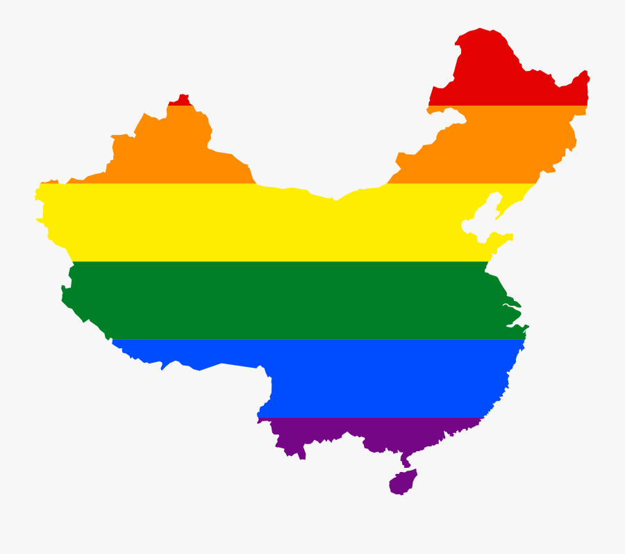 Flag Map Of Peoples Republic Of China Clipart , Png - China Lgbt, Transparent Clipart