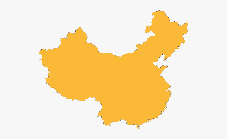 China Outline - Transparent China Map Clipart, Transparent Clipart