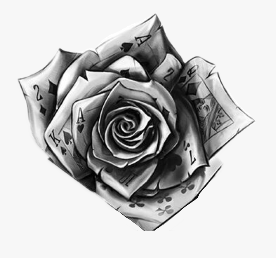 Transparent Rose Vine Png - Rose Hand Tattoo Png, Transparent Clipart