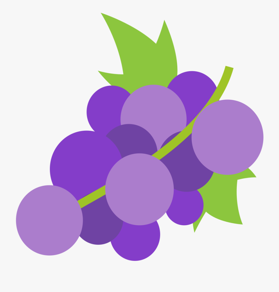 Purple Grapes Cliparts 8, Buy Clip Art - Grape Emoji, Transparent Clipart