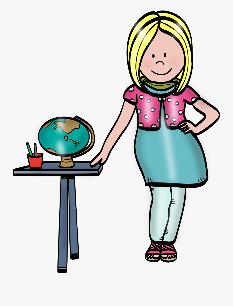 Storytime Clipart Kindergarten Teacher - School Teacher Drawing, Transparent Clipart