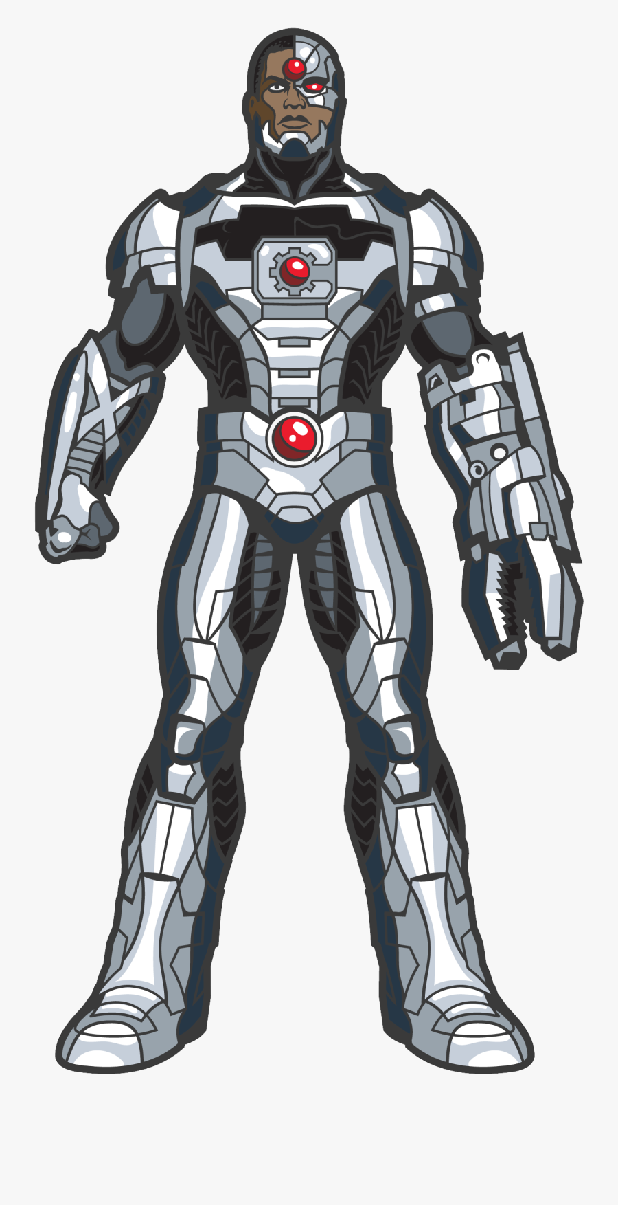 Cyborg Png Transparent Background - Justice League Comic Cyborg, Transparent Clipart