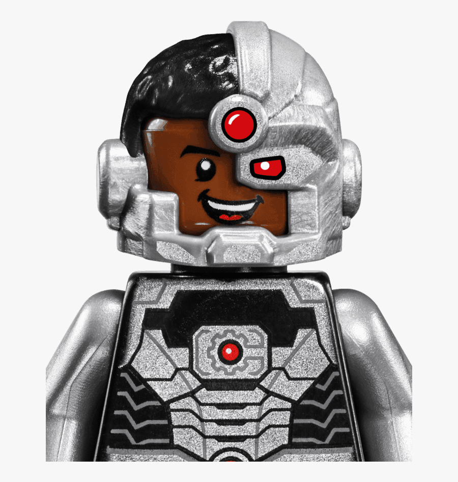 Clip Art Cyborg Characters Dc Comics - Lego Cyborg Minifigure, Transparent Clipart