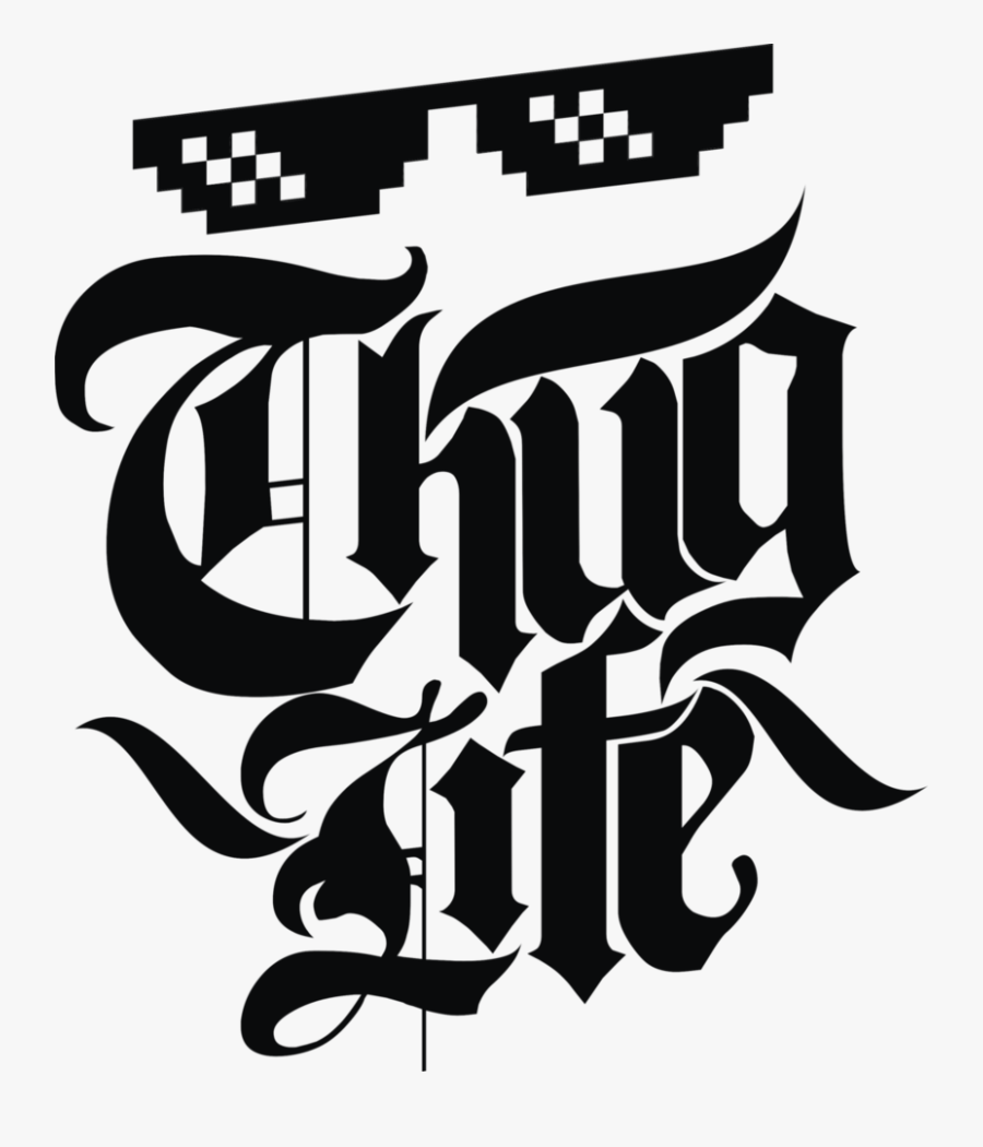 Emblem Of Thug Life, Transparent Clipart