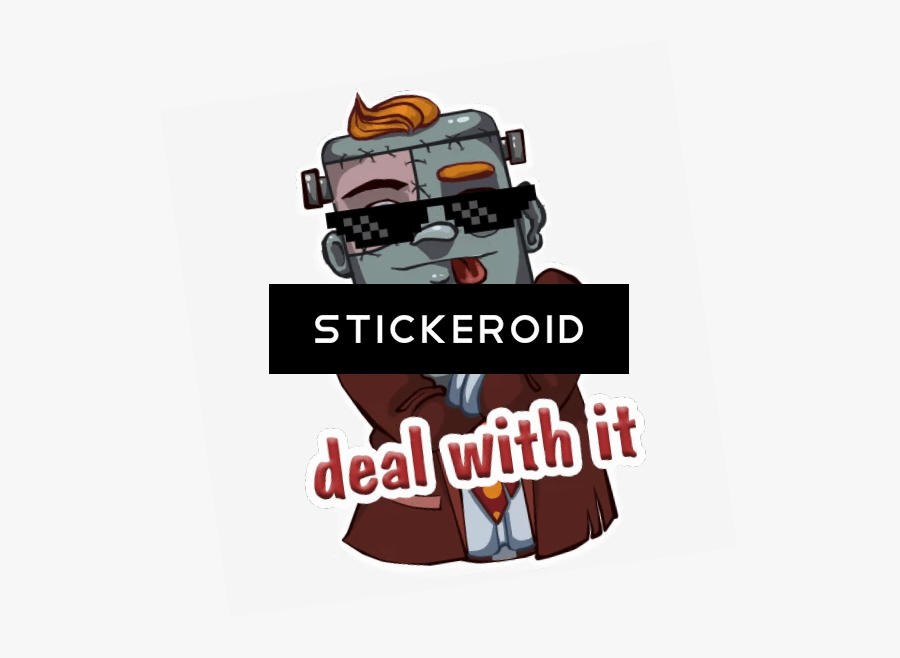 Transparent Thug Life Png - Deal With It Sticker Telegram, Transparent Clipart