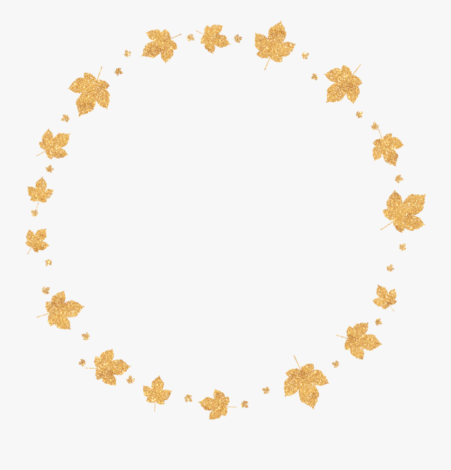 #freetoedit #ftestickers #leaves #autumn #fall #decoration - Star In Circle Shape, Transparent Clipart