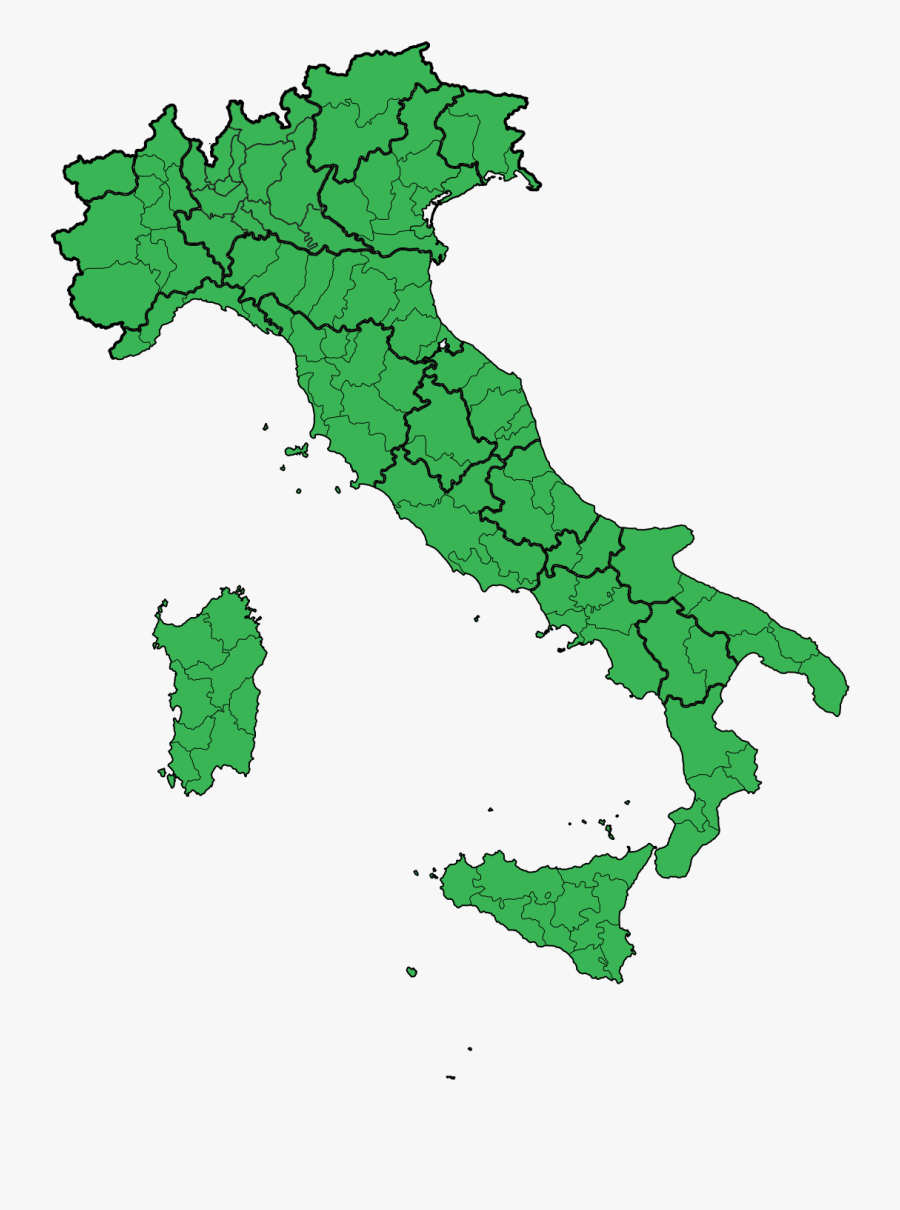 Shape Of Italy Map, Transparent Clipart