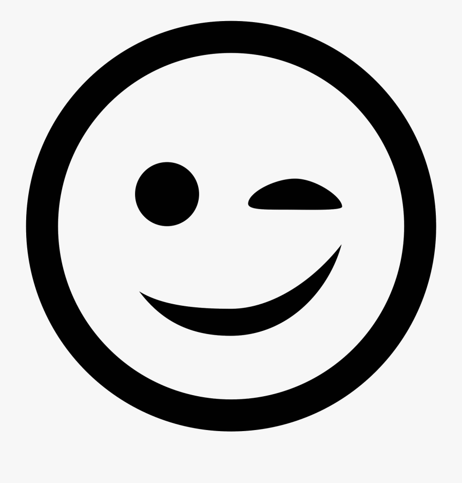 Wink Smiley Png - Number 2 In Circle, Transparent Clipart