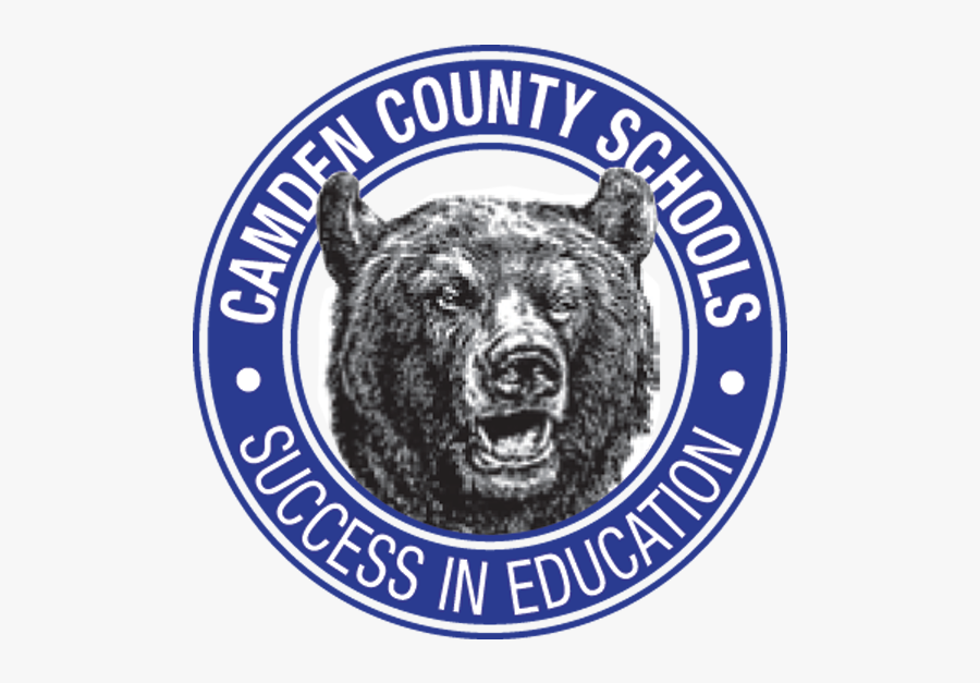 Camden County Schools Board Of Education Logo - Bear Head, Transparent Clipart