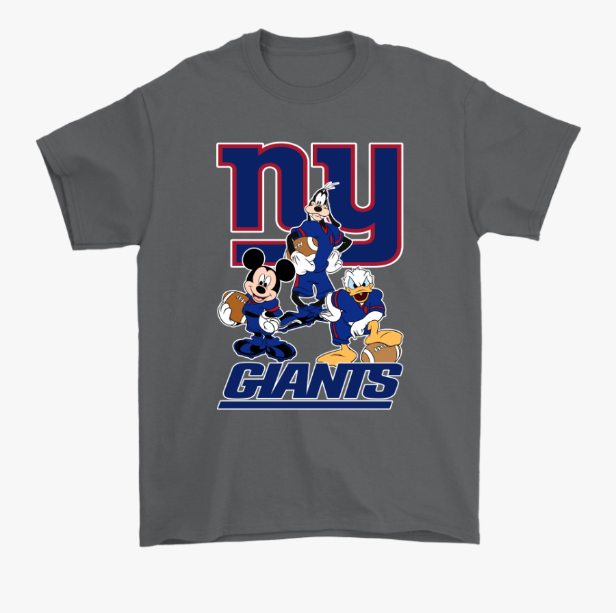 Mickey Donald Goofy The Three New York Giants Football - T Shirt Louis ...