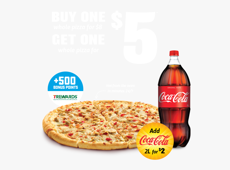 Pizza And Cold Drink Images Png - Cold Cola And Pizza, Transparent Clipart