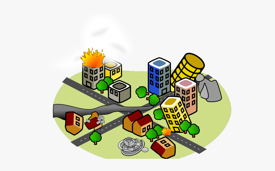 Before And After Earthquake Clipart, Transparent Clipart