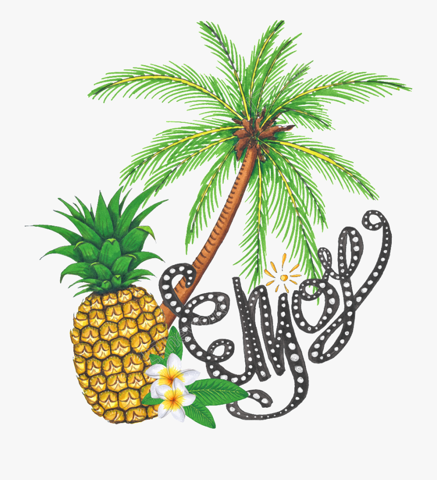 Drawn Pineapple Transparent - Portable Network Graphics, Transparent Clipart