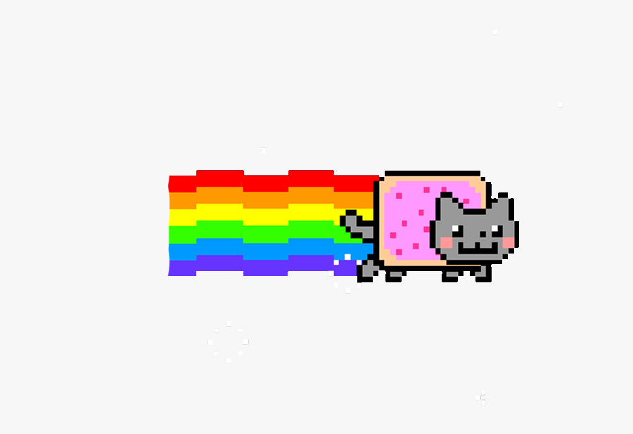 Nyan Cat Png Transparent Images - Nyan Cat Transparent Gif, Transparent Clipart