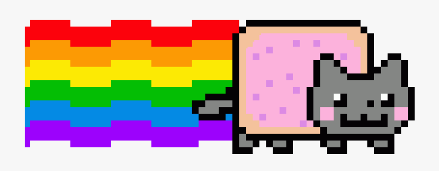 Nyan Cat Clip Art Portable Network Graphics Pixel Art - Gif Nyan Cat Png, Transparent Clipart