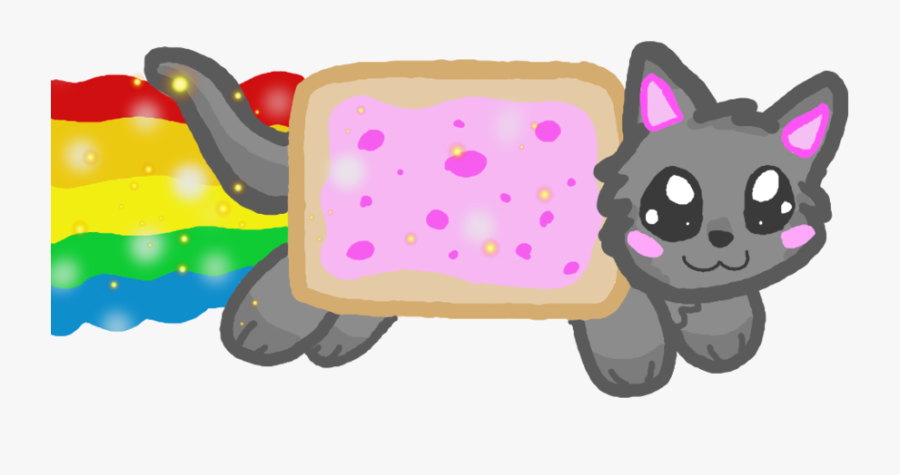 Transparent Kawaii Cat Clipart - Nyan Cat, Transparent Clipart