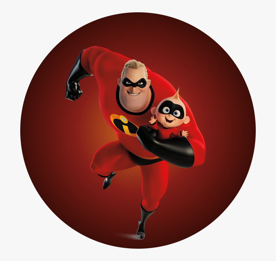 Kids Stay And Eat For Free - Mr Incredible And Jack Jack, Transparent Clipart