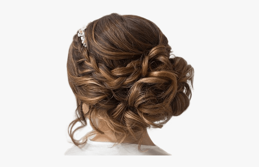 Clip Art Hair Styling Image - Messy Bun Homecoming Hairstyles, Transparent Clipart