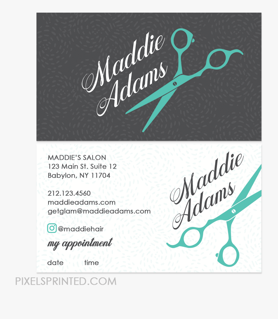 Unique Hair Stylist Business Cards - Salon Business Cards Ideas, Transparent Clipart