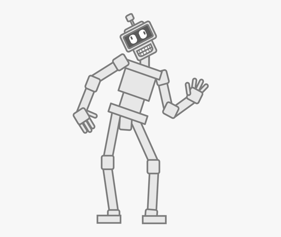 Line Art,angle,fictional Character - Robots Clipart, Transparent Clipart