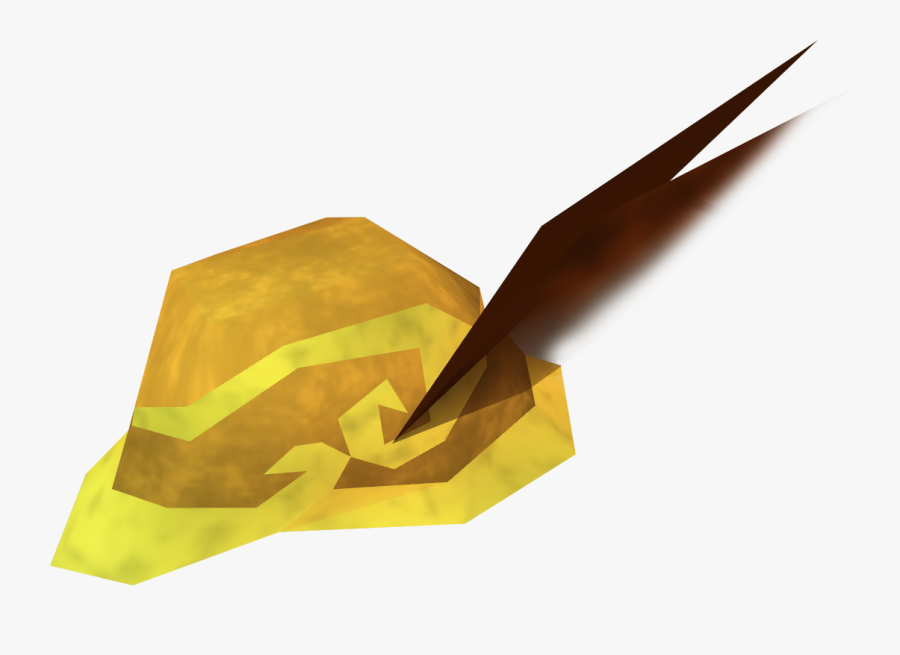 Golden Mining Helmet - Origami, Transparent Clipart