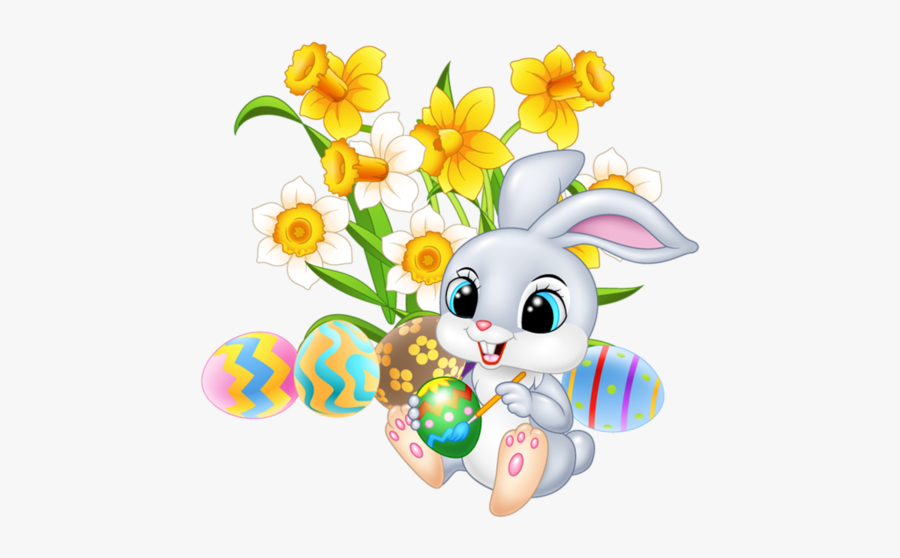 Lent Clipart Spring - Cute Little Easter Bunny, Transparent Clipart