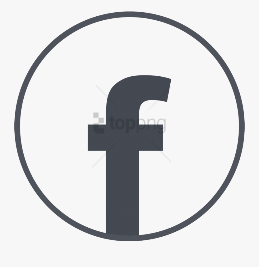 Free Png White Circle Facebook Icon - Cross, Transparent Clipart