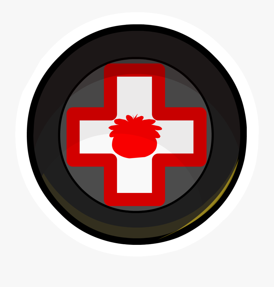 Pin Clip First Aid - Circle, Transparent Clipart