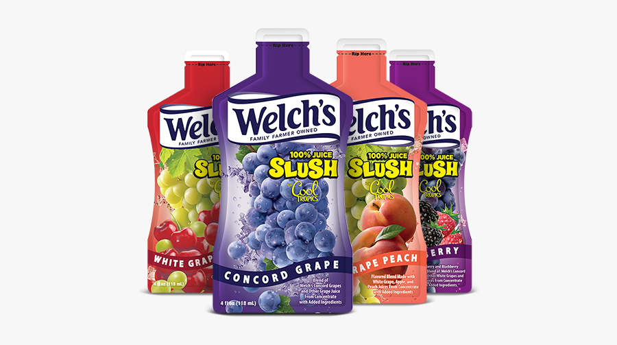 Juice Slush Pouch - Welch's Grape Juice Slush, Transparent Clipart