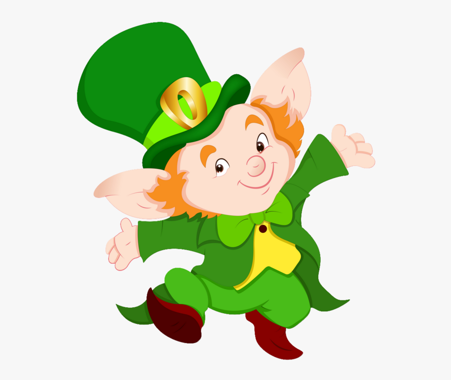 Leprechaun Elf Irish People Clip Art - St Patrick's Day Animal Cartoon, Transparent Clipart