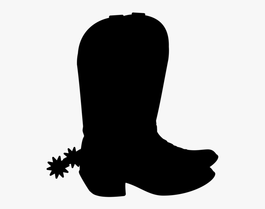 Cowboy Boot Black & White - Snow Boot , Free Transparent Clipart ...