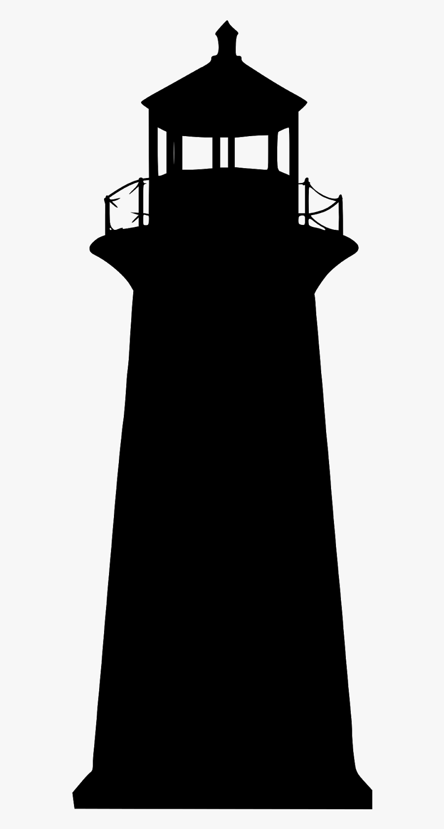 Download Lighthouse, Building, Silhouette, Beach, Direction, - Vector Transparent Lighthouse Silhouette ...