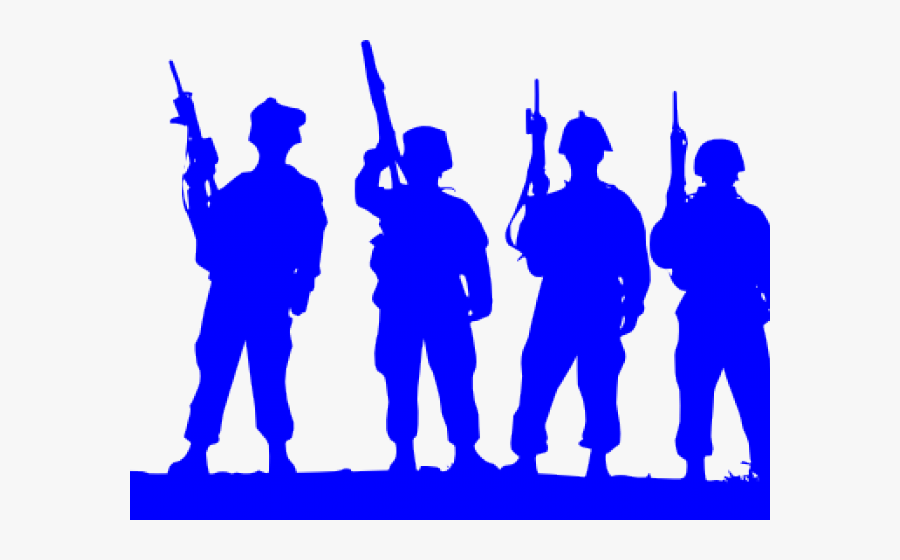 Army Clipart Silhouette - Transparent Background Military Png, Transparent Clipart