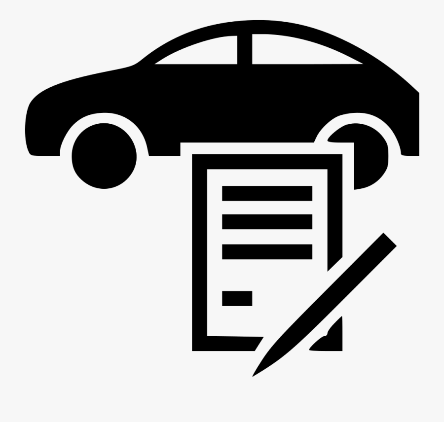 Car Sale Contract Icon, Transparent Clipart