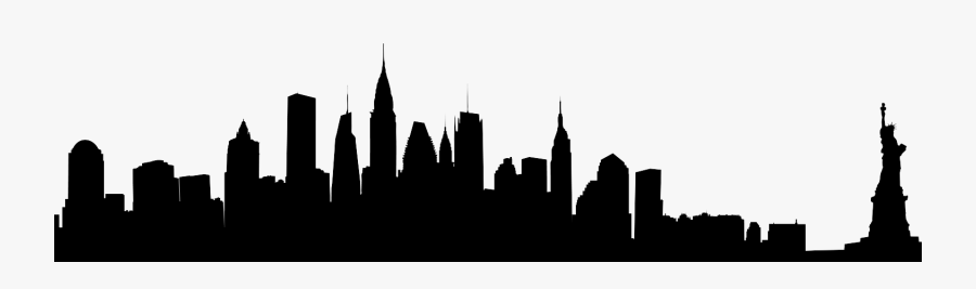 New York Png - Nyc Skyline Silhouette, Transparent Clipart