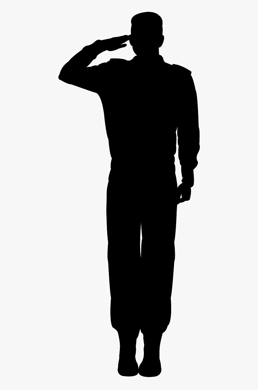 Soldier Black And White, Transparent Clipart
