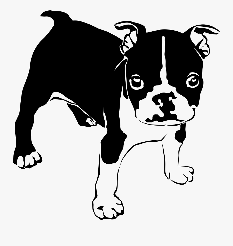 Clipart Dog Boxer - Hd Boston Terrier Clipart Png, Transparent Clipart