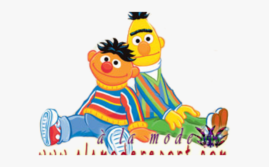 Ernie And Bert Cartoon - Sesame Street Bert And Ernie Cartoon, Transparent Clipart