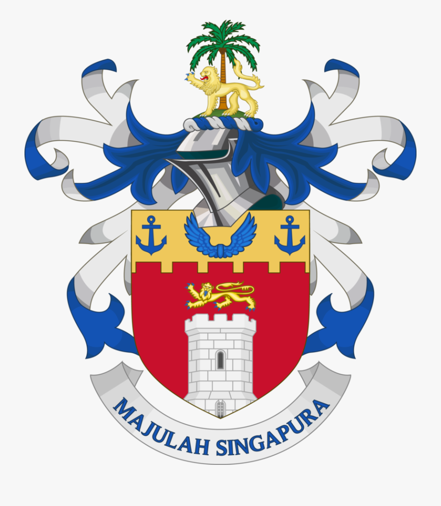 City Of Singapore Coa By Sempereadem-sg - Coat Of Arms Of Singapore, Transparent Clipart