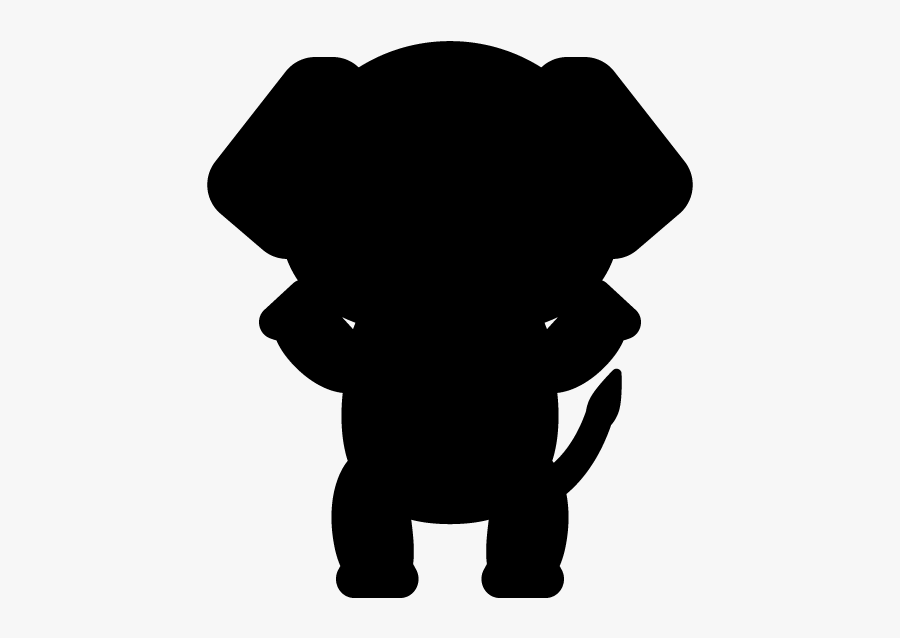 Indian Elephant African Elephant Silhouette Clip Art - Elephant, Transparent Clipart