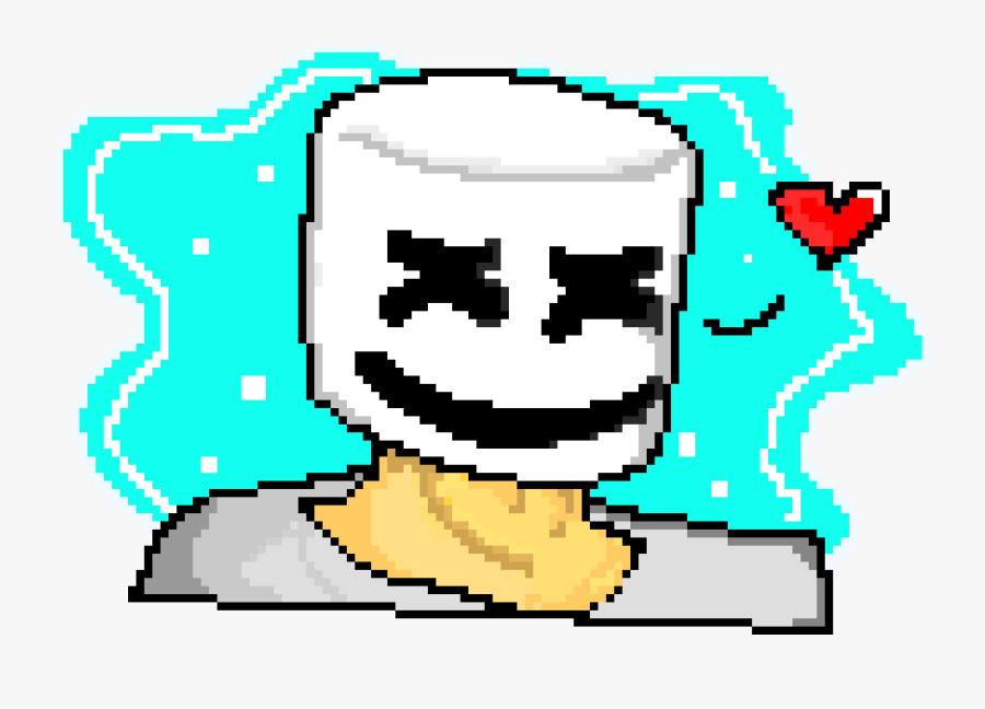 Transparent Marshmellow Png - Marshmello In Pixel Art, Transparent Clipart