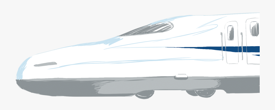 Design Shinkansen Bullet Train, Transparent Clipart