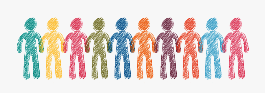Icon Of 10 People Standing In A Row - Community Outreach, Transparent Clipart