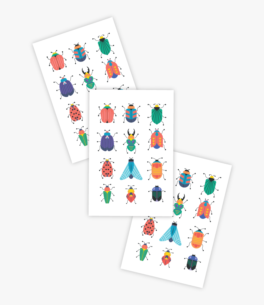 Clip Art Bug Temporary Tattoos - Illustration, Transparent Clipart