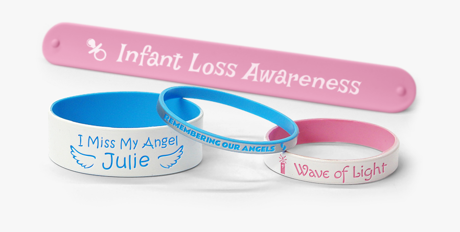 Clipart Hospital Wristband - Pregnancy And Infant Loss Awareness Bracelets, Transparent Clipart
