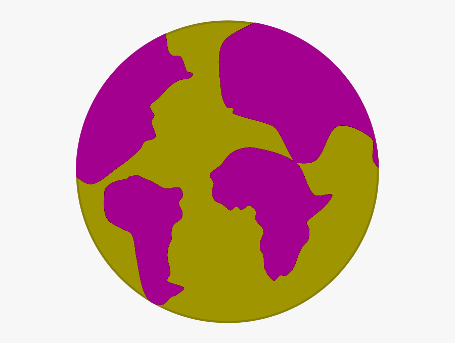 Earth With Continents Separated, Transparent Clipart