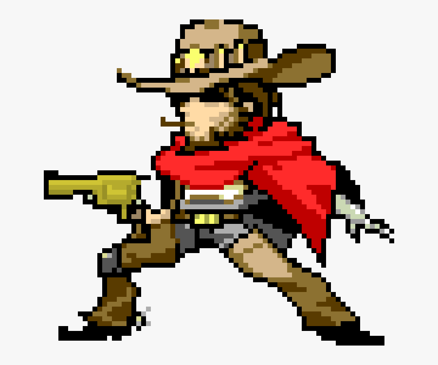 Overwatch Mccree Pixel Spray Clipart , Png Download - Overwatch Mccree Pixel Spray, Transparent Clipart