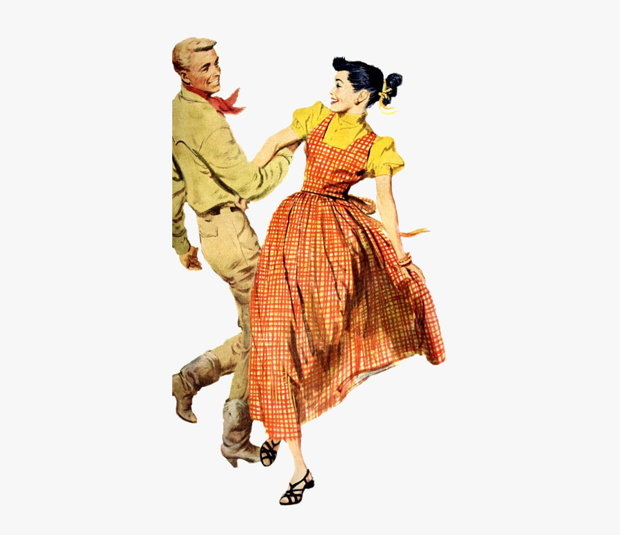 Retro People Dance - Retro Dancing, Transparent Clipart